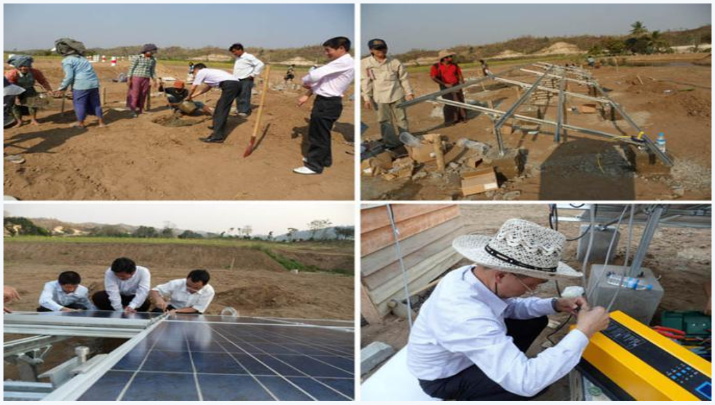 Système d’irrigation solaire au Myanmar